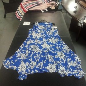 New blue floral summer dress